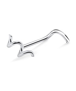 Wave Shaped Curved Nose Stud NSKB-380